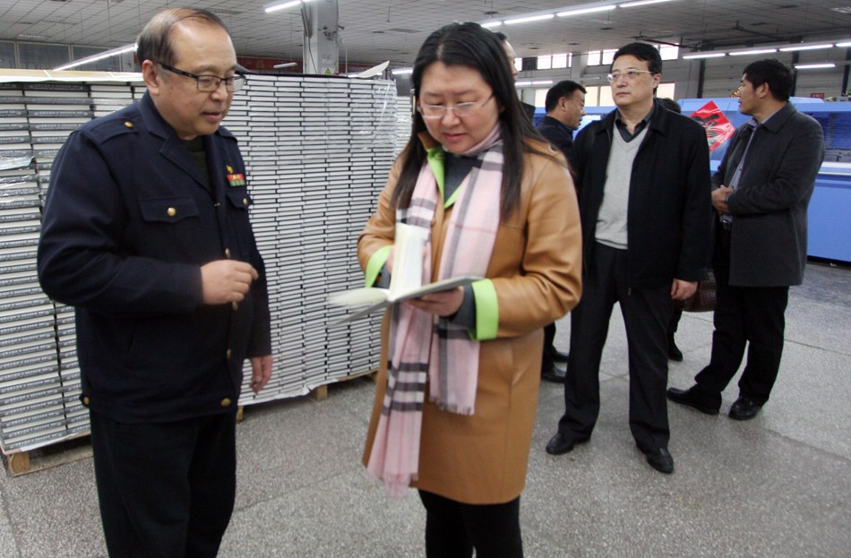 省新聞出版廣電局領導來集團進行 國家印刷示范企業(yè)年度考核工作
